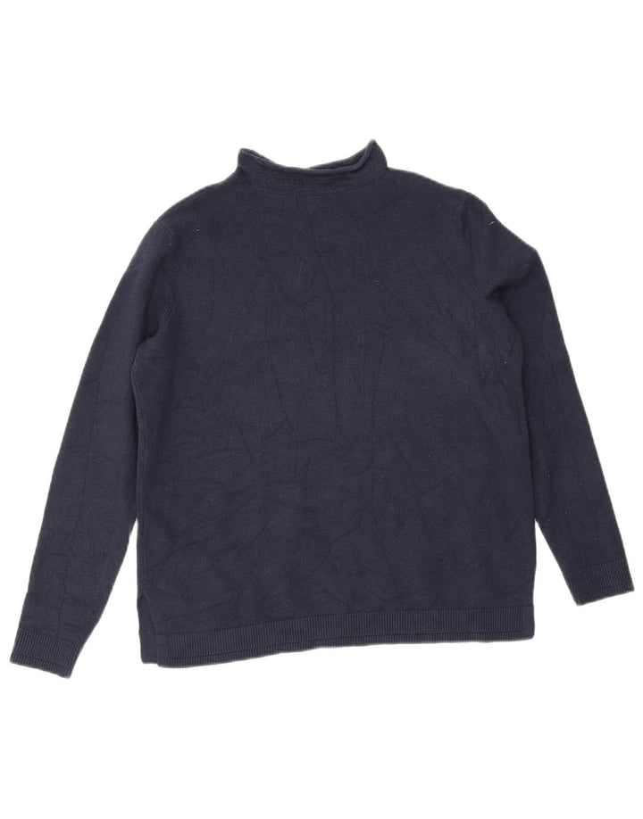 Marks & Spencer Suéter con Cuello Alto para Mujer UK 8 Small Azul Marino