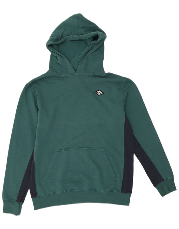 Billabong Sudadera con capucha para mujer UK 40 Grande Verde Colorblock Algodón