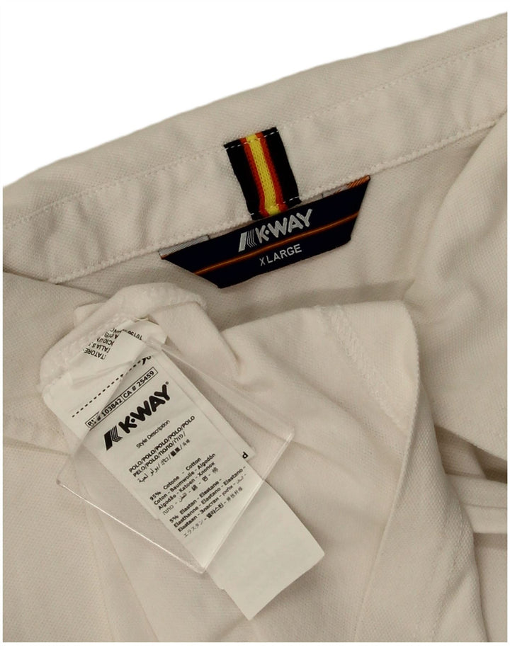 K-WAY Polo Hombre XL Blanco Algodón