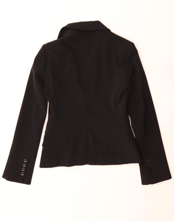 Patrizia Pepe Chaqueta Blazer De 1 Botón Para Mujer IT 40 Small Lana Negra