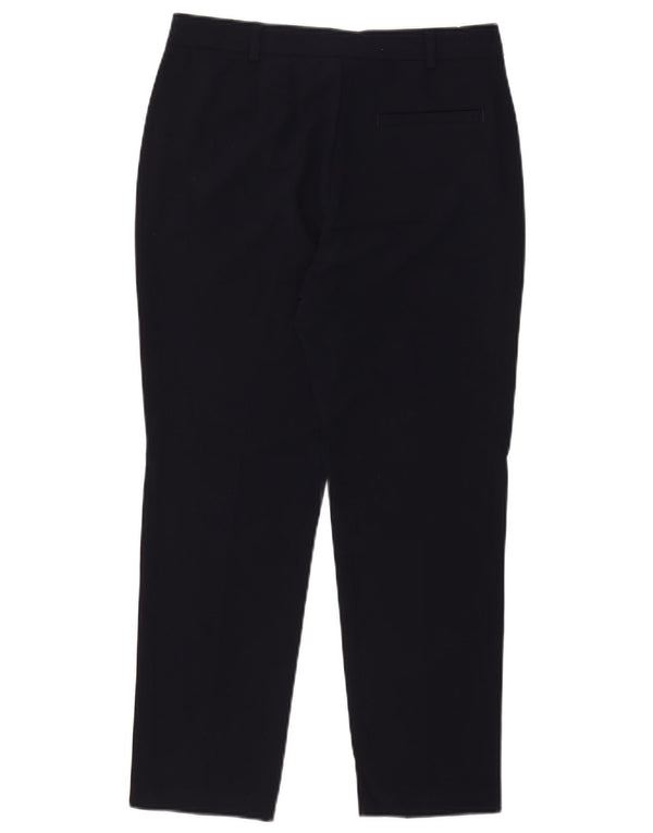Marks & Spencer Pantalones de traje cortos para mujer UK 10 Small W30 L25 Azul marino