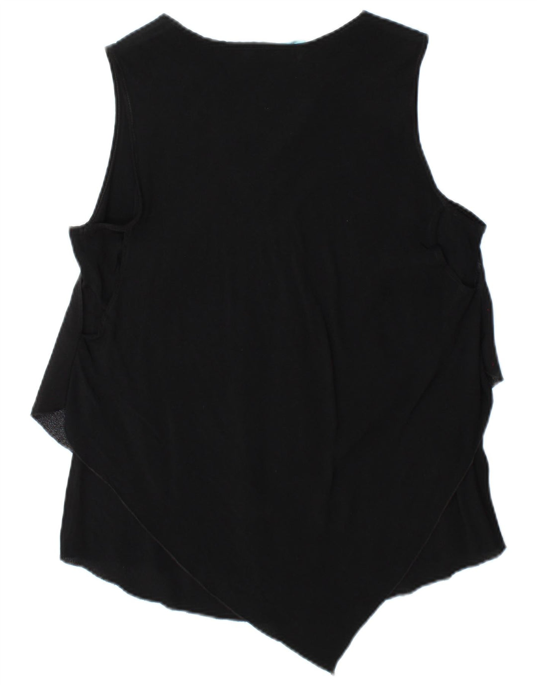 DESIGUAL Blusa sin mangas para mujer Top UK 44 Grande Negro Floral