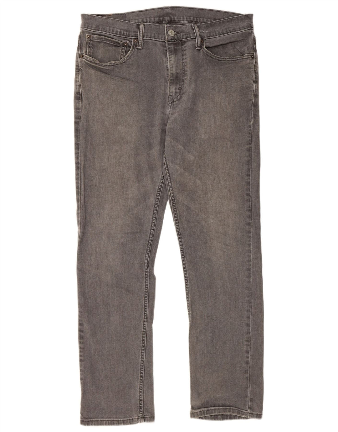 Levi's Hombre 511 Slim Jeans W34 L30 Algodón Gris