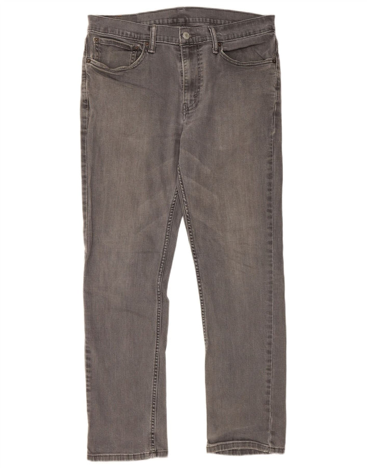 Levi's Hombre 511 Slim Jeans W34 L30 Algodón Gris
