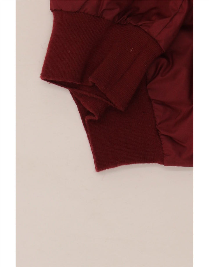 Nike Chaqueta impermeable con capucha para niños 10-11 años Poliéster color block rojo mediano