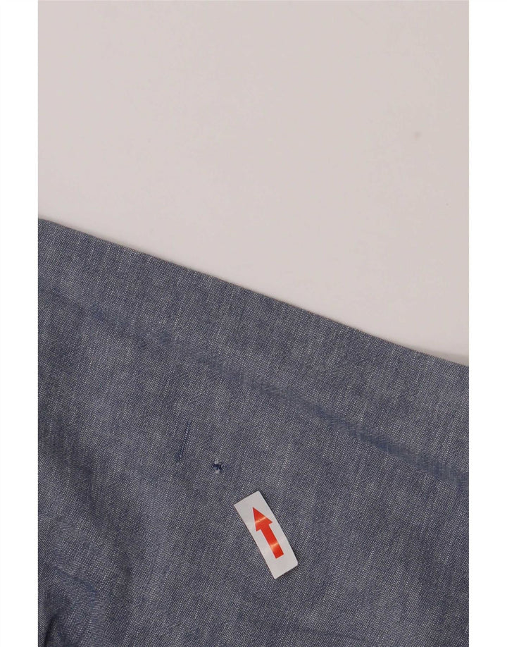 Jack & Jones Camisa tipo jersey de corte slim para hombre de algodón moteado en azul grande