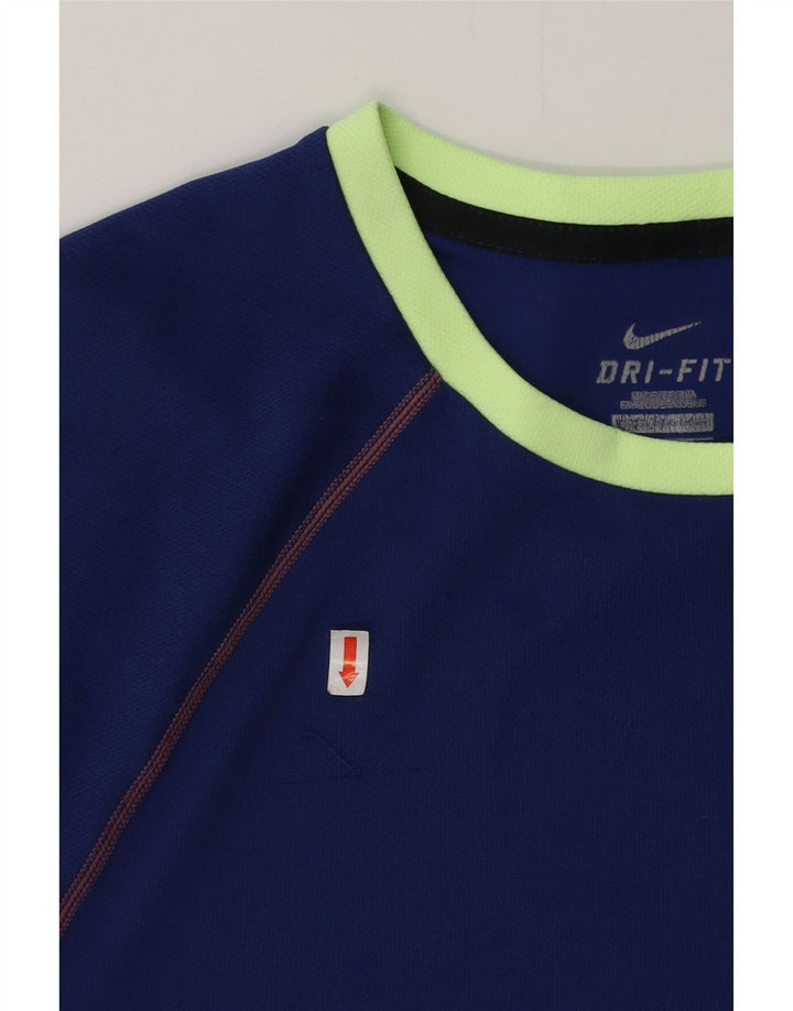 NIKE Camiseta Dri Fit para Hombre Top Small Azul Poliéster