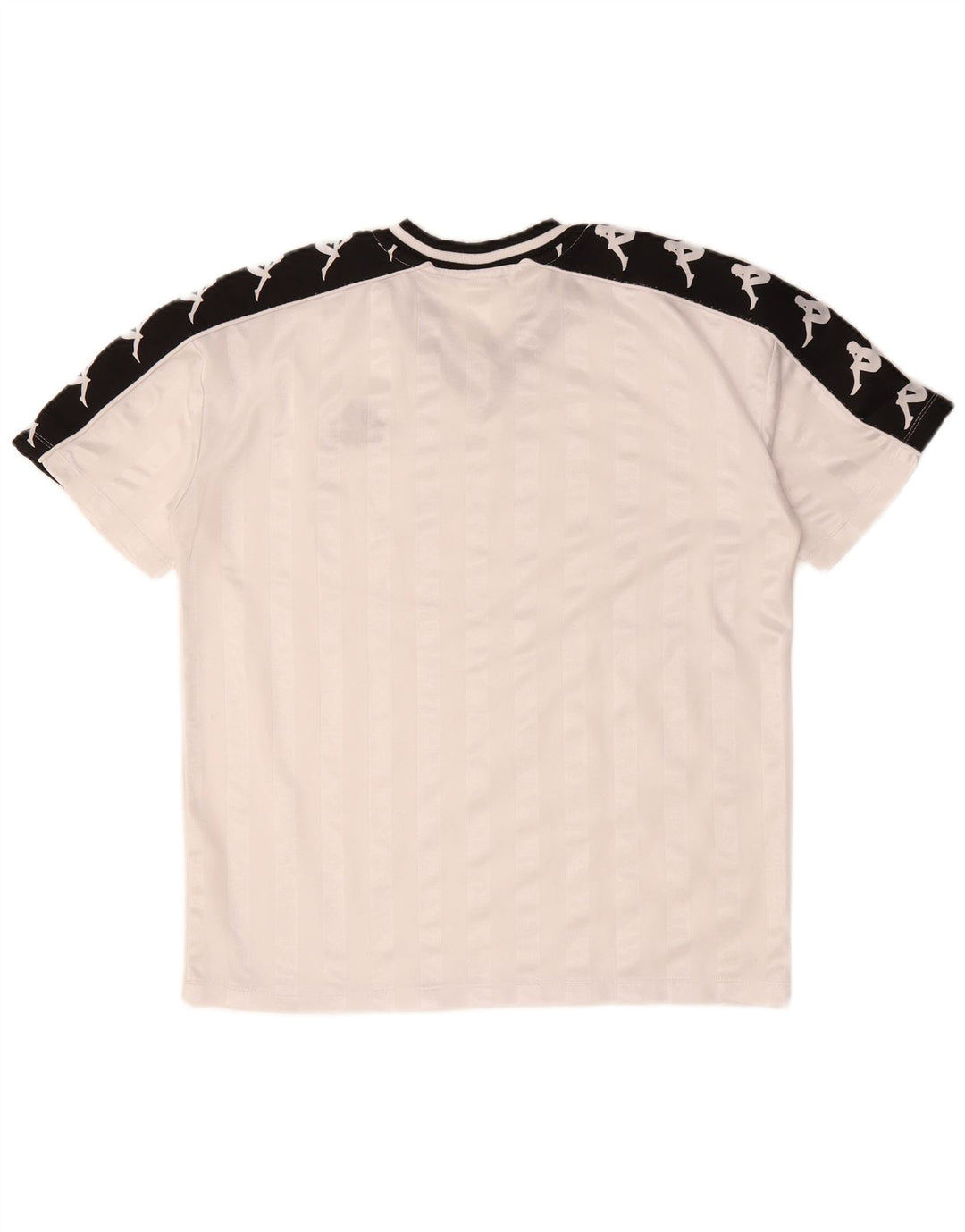 KAPPA Hombre Camiseta Gráfica Top Medium Blanco Colorblock Poliéster