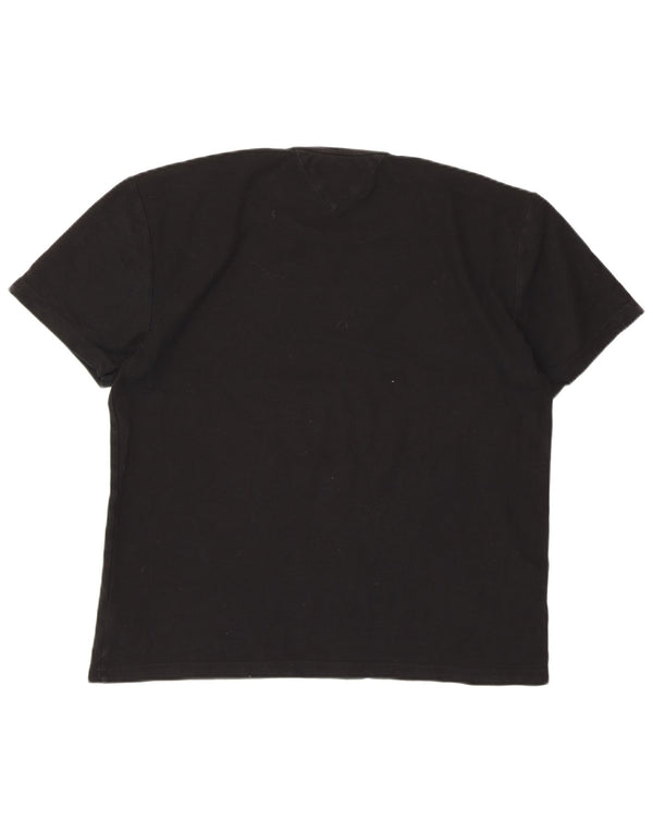 TOMMY HILFIGER Camiseta Mujer UK 40 XL Algodón Negro