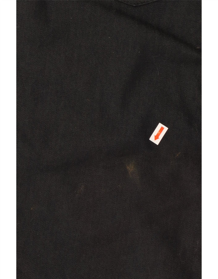 TRUSSARDI Vaqueros rectos para hombre W36 L33 Algodón negro