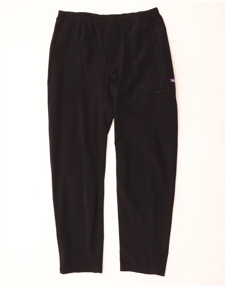 Pantalón Cargo Recto Patagonia Hombre Medium W32 L32 Nylon Negro