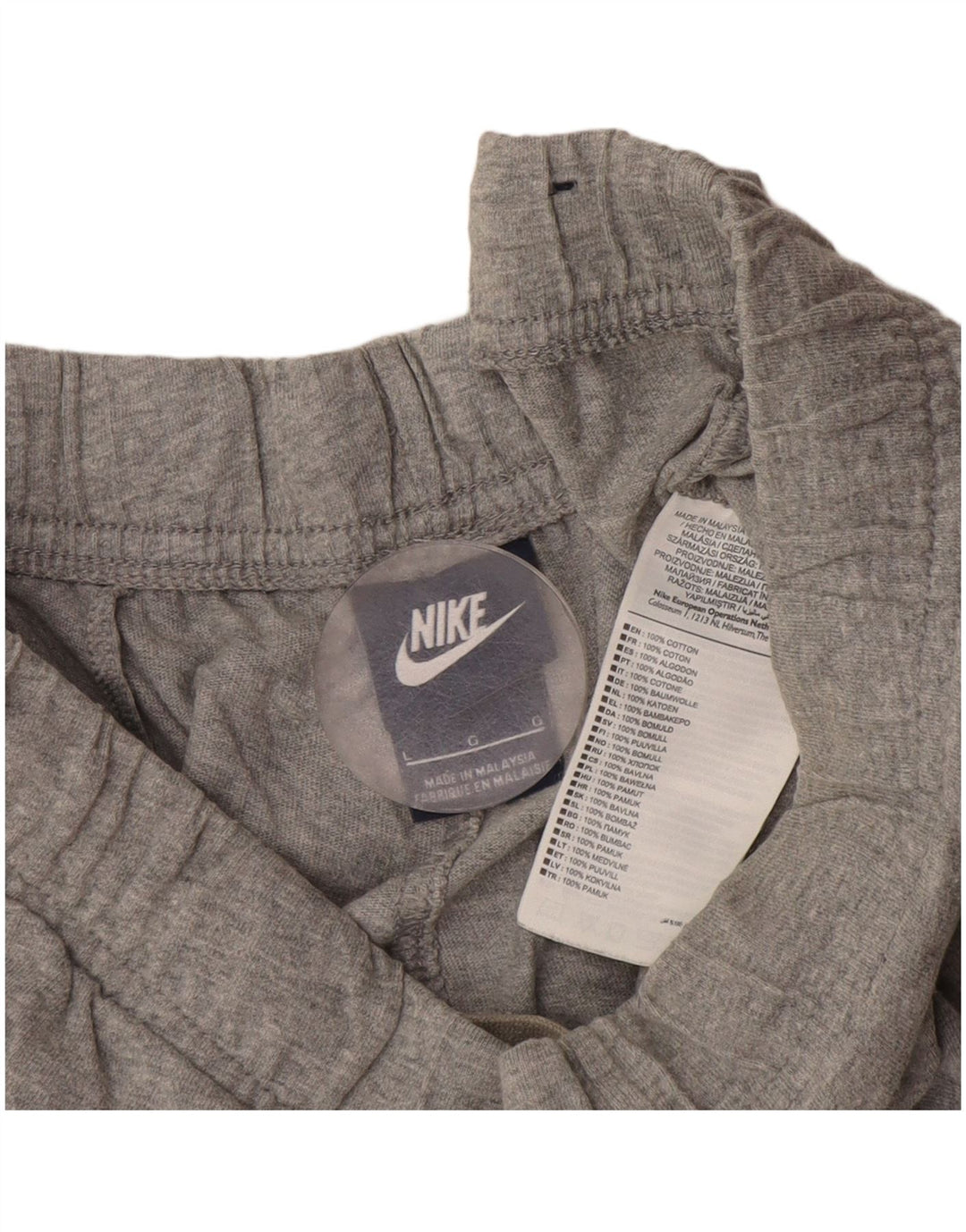 Pantalones cortos deportivos Nike para hombre de algodón moteado gris grande