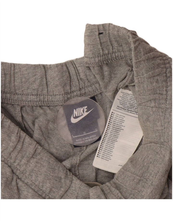 Pantalones cortos deportivos Nike para hombre de algodón moteado gris grande