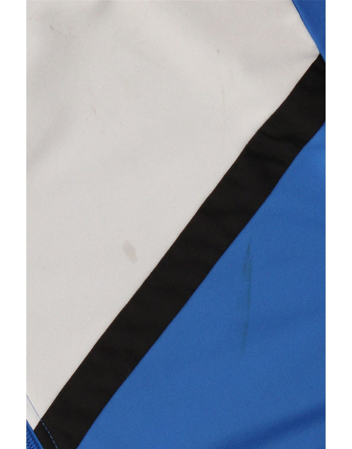 Puma Chaqueta De Chándal Superior Para Hombre Poliéster Color Block Azul Medio