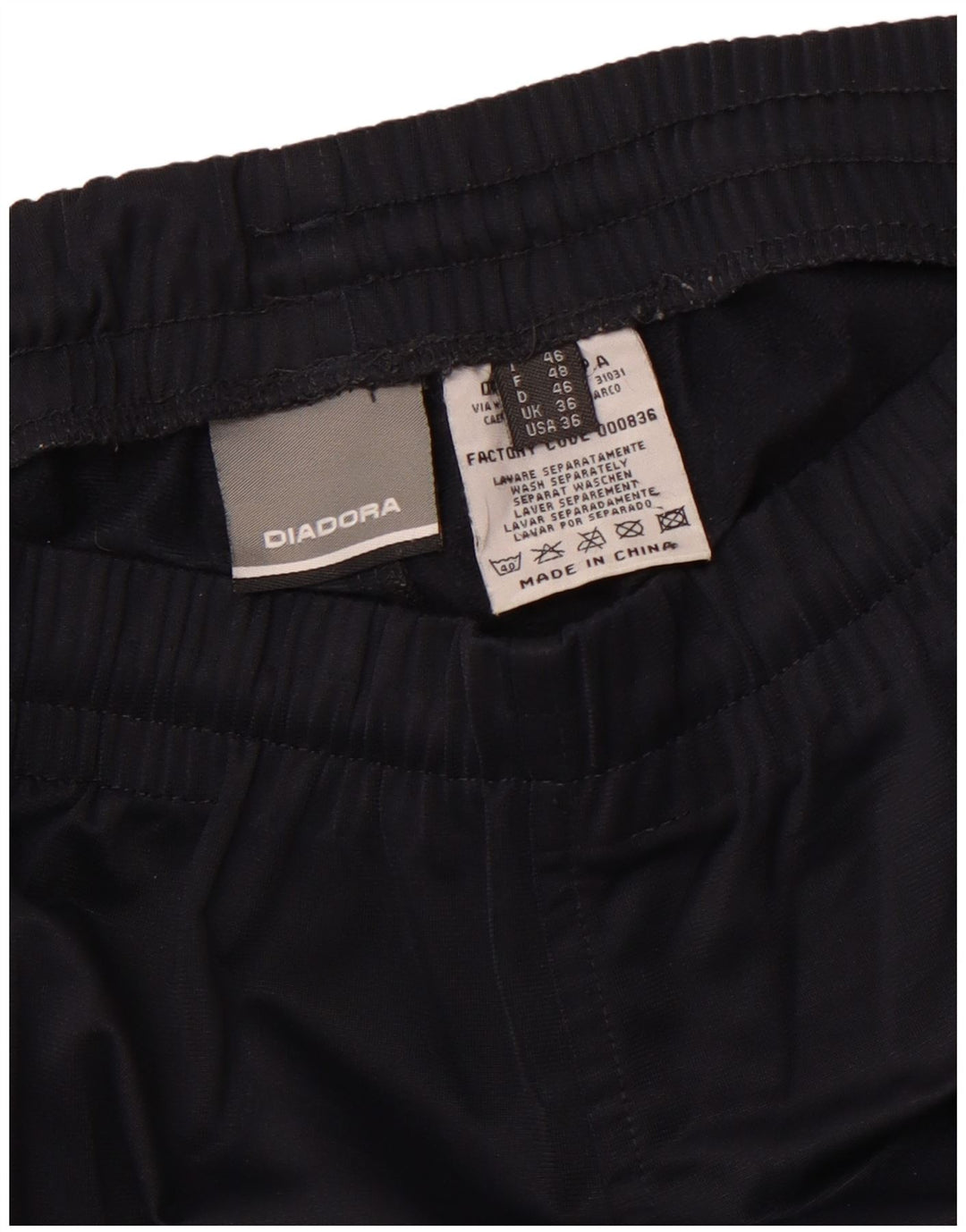 DIADORA Pantalón de chándal para hombre ES 36 Small Azul marino Poliéster