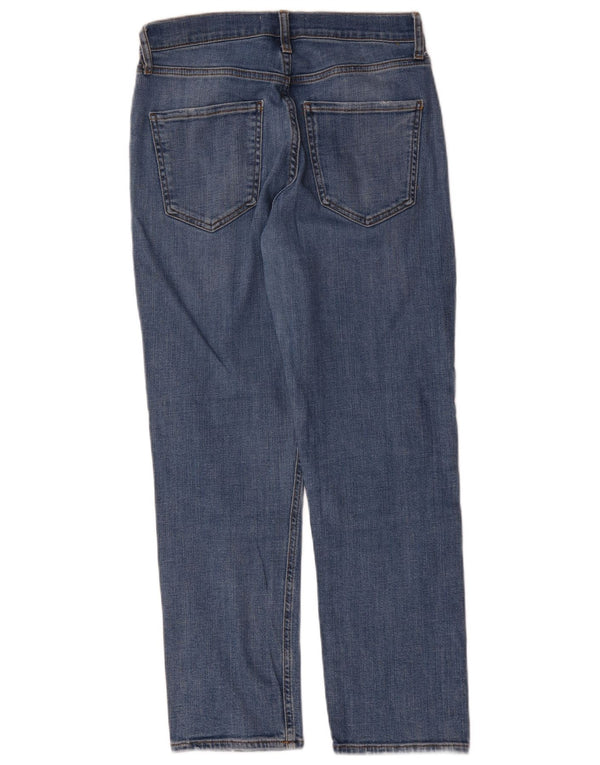 Zara Jeans Rectos Mujer EU 40 Medium W30 L27 Azul