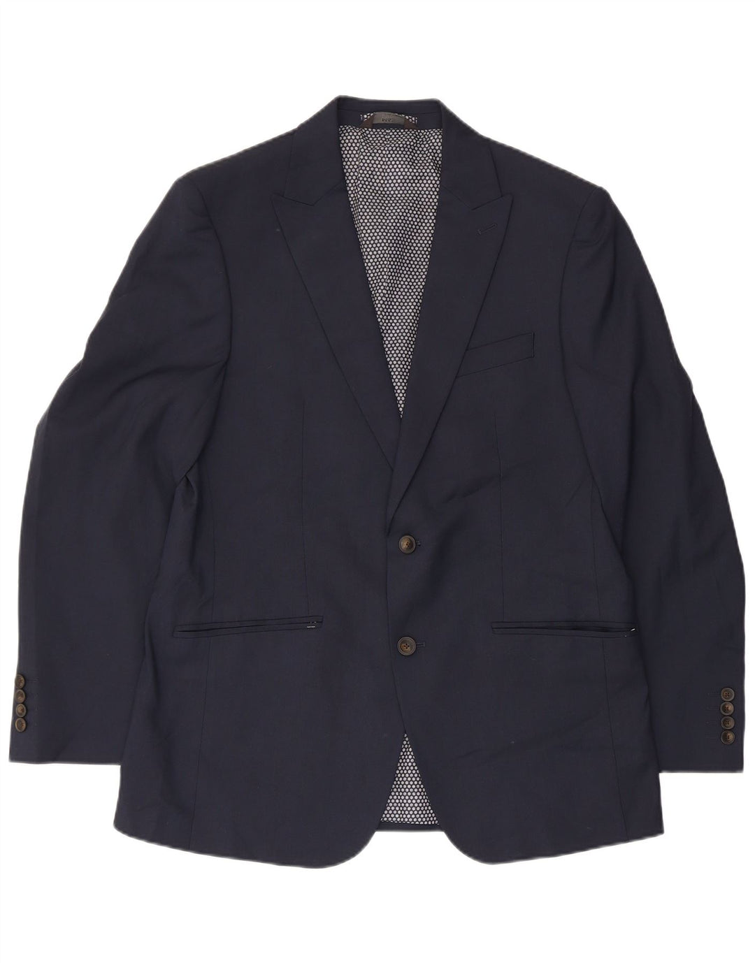 Marks & Spencer Chaqueta tipo blazer de 2 botones para hombre UK 40 Grande Poliéster azul marino