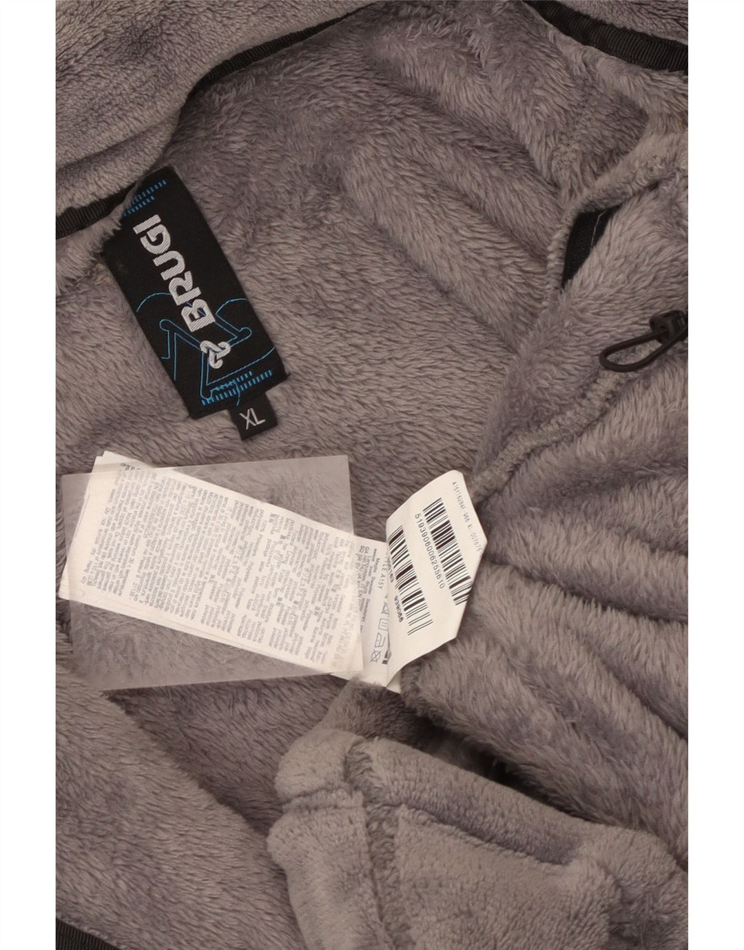 Brugi Chaqueta polar para hombre ES 42 XL Poliéster gris