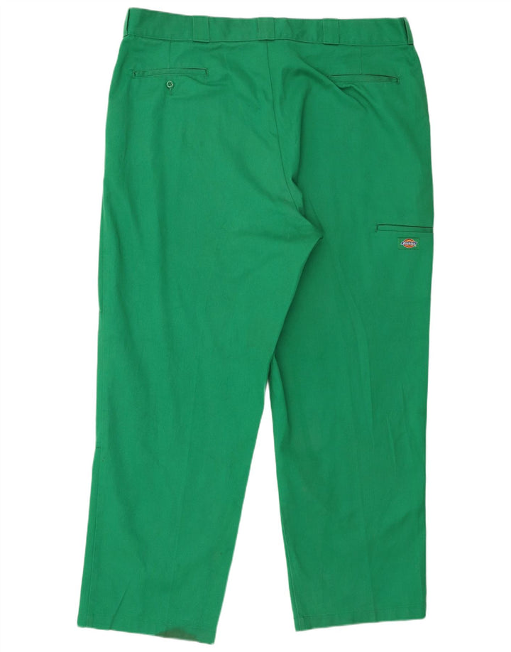 Dickies Pantalón cargo recto para hombre W44 L32 Poliéster verde