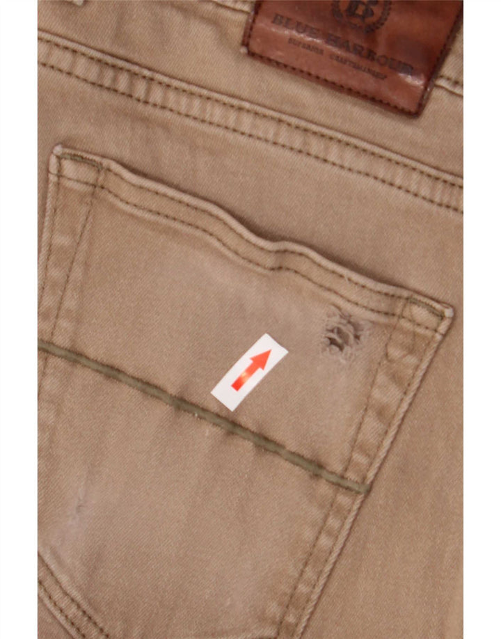 Marks & Spencer Vaqueros rectos para hombre W38 L31 Algodón marrón