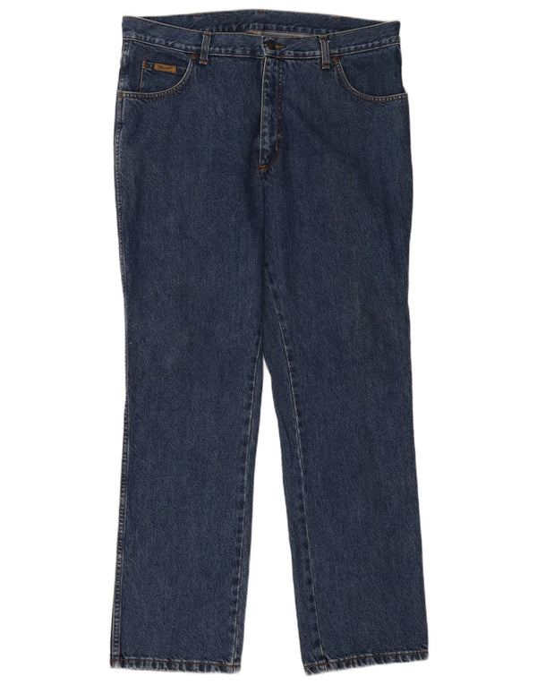 Wrangler Vaqueros rectos Texas para hombre W38 L32 Algodón azul