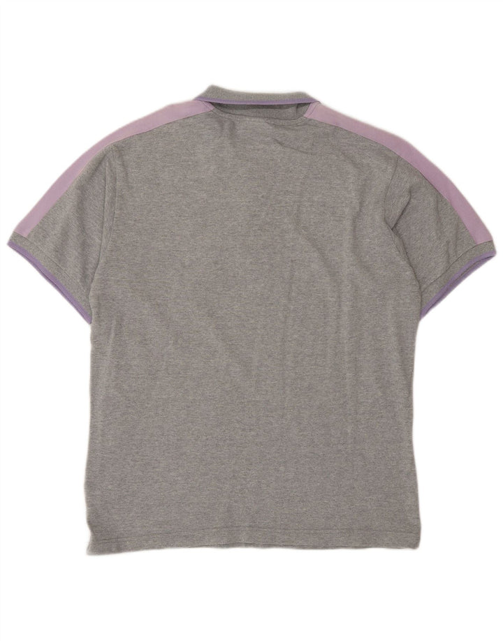 North Sails Polo De Hombre Con Estampado De Algodón Color Block Gris Medio