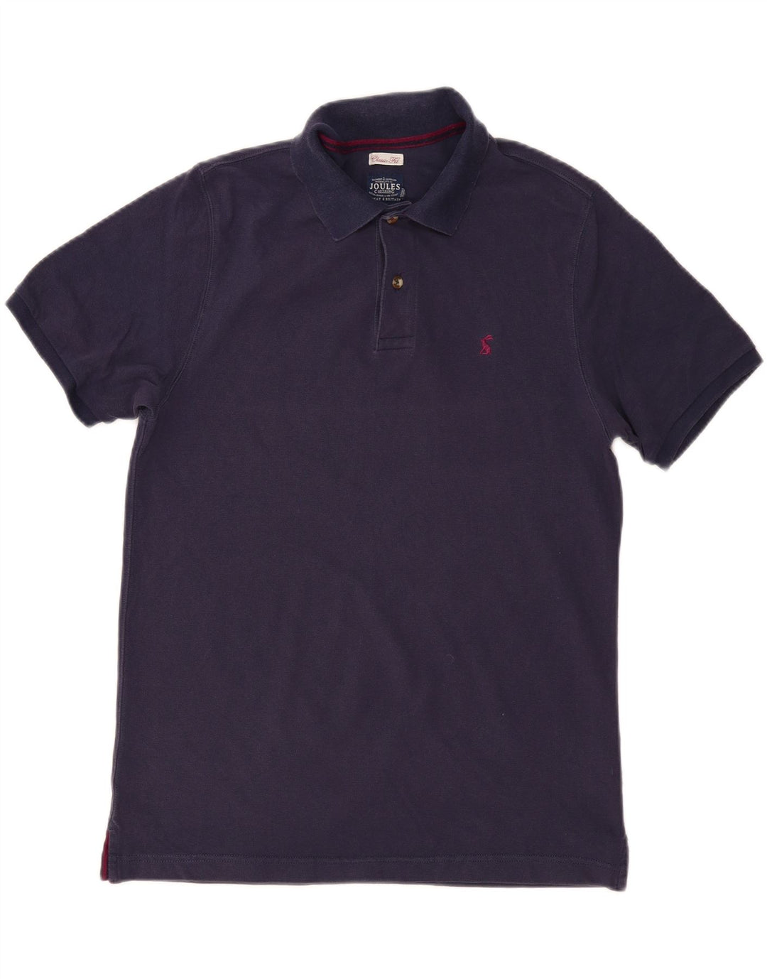 JOULES Polo de corte clásico para hombre de algodón azul marino medio