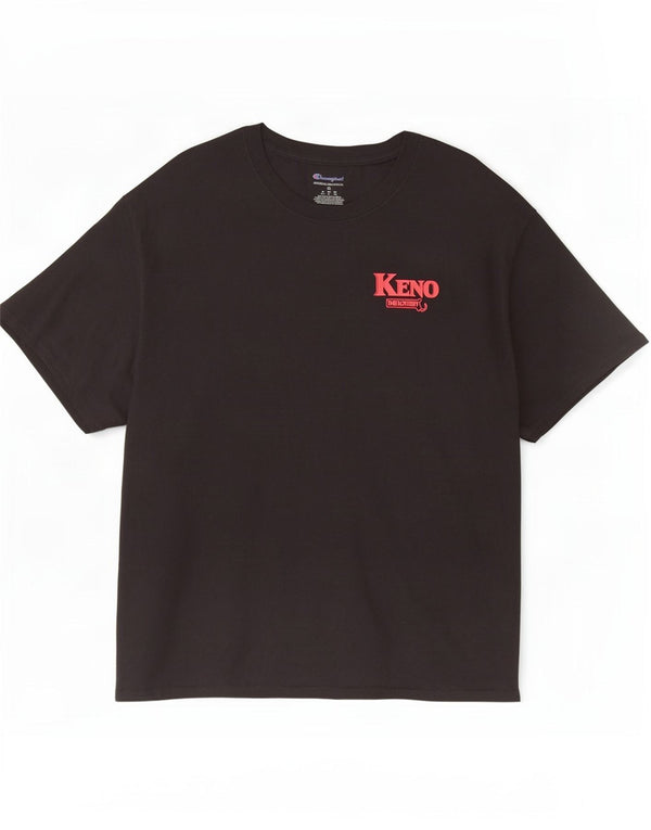 Champion Camiseta gráfica para hombre Top XL Algodón negro
