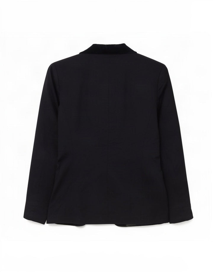 Chaqueta blazer de 3 botones para mujer Al Duca D'Aosta IT 44 Lana azul marino mediana
