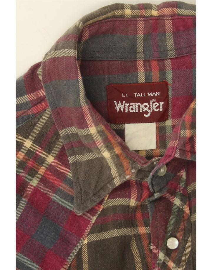 WRANGLER Mens Flannel Shirt Medium Multicoloured Check Vintage Wrangler and Second-Hand Wrangler from Messina Hembry 