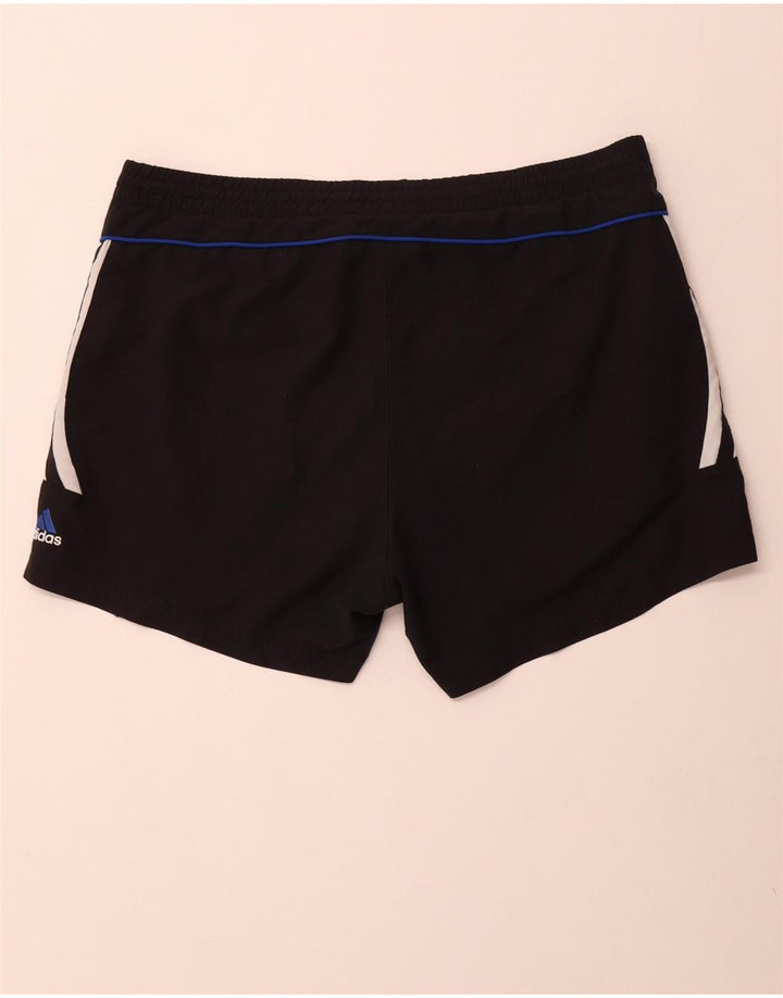 Adidas - Pantalones cortos deportivos para hombre, talla grande, poliéster negro