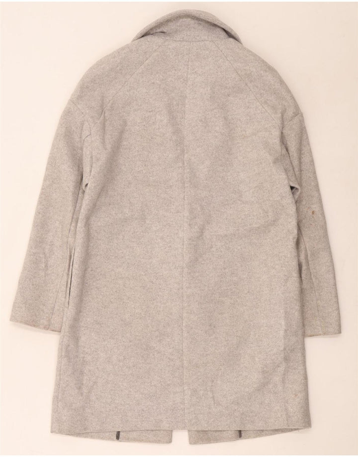 Topshop Abrigo extragrande para mujer UK 8 Pequeño Poliéster gris