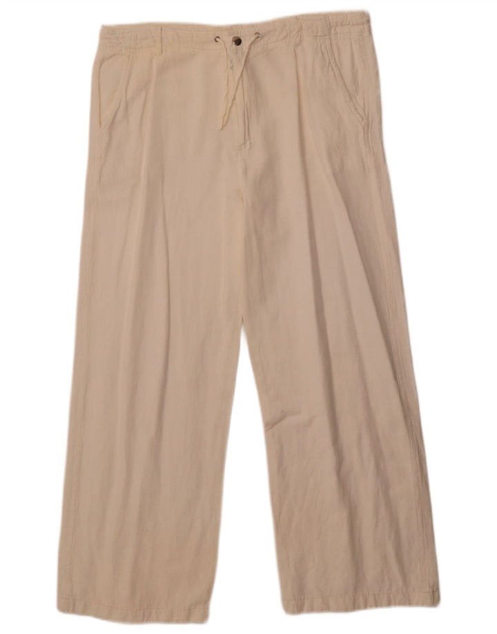 Diesel Pantalones Anchos Para Mujer W36 L27 Blanco Roto