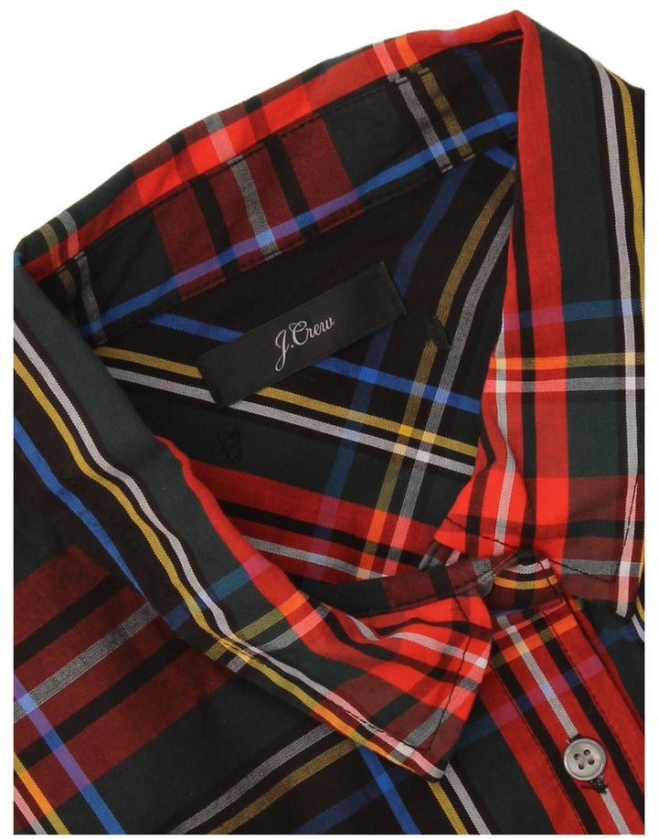 J. CREW Camisa para mujer ES 40 XL Cuadros negros