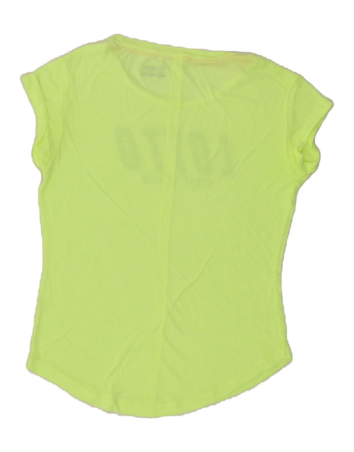 LOTTO Womens Graphic T-Shirt Top UK 10 Small Green Polyester Vintage Lotto and Second-Hand Lotto from Messina Hembry 
