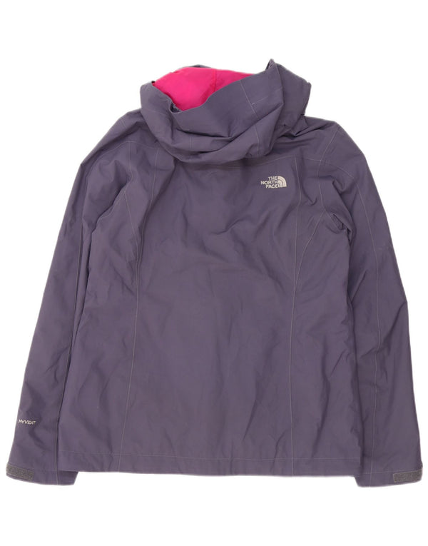 The North Face Chaqueta impermeable con capucha para mujer UK 12 Medium Purple Nylon