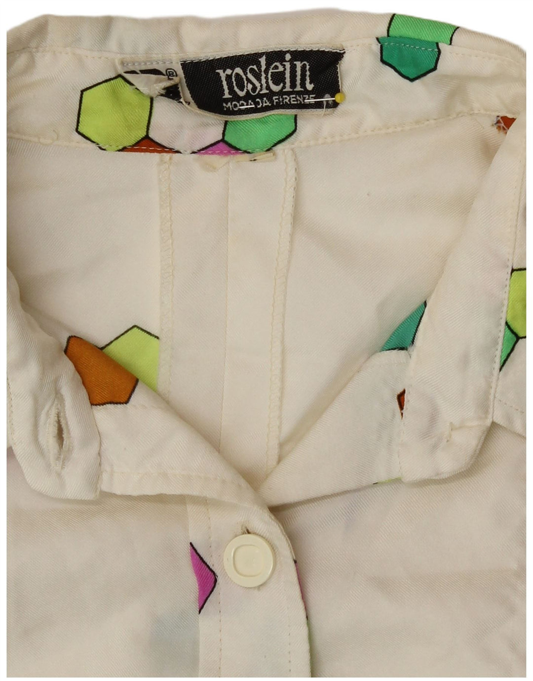Roslein Vestido Acampanado para Mujer UK 40 Mediano Multicolor Geométrico