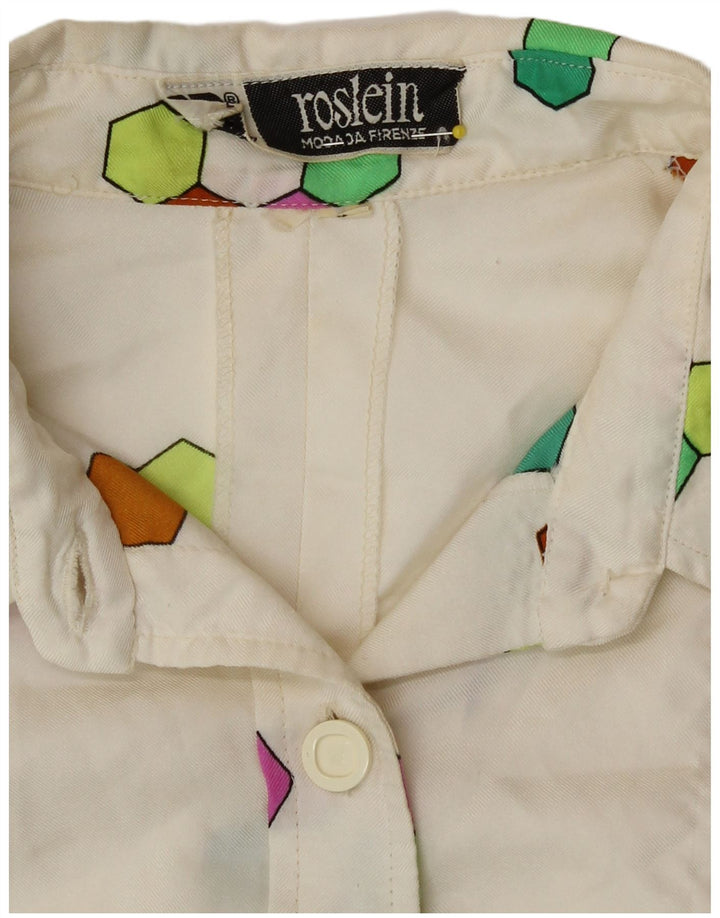 Roslein Vestido Acampanado para Mujer UK 40 Mediano Multicolor Geométrico