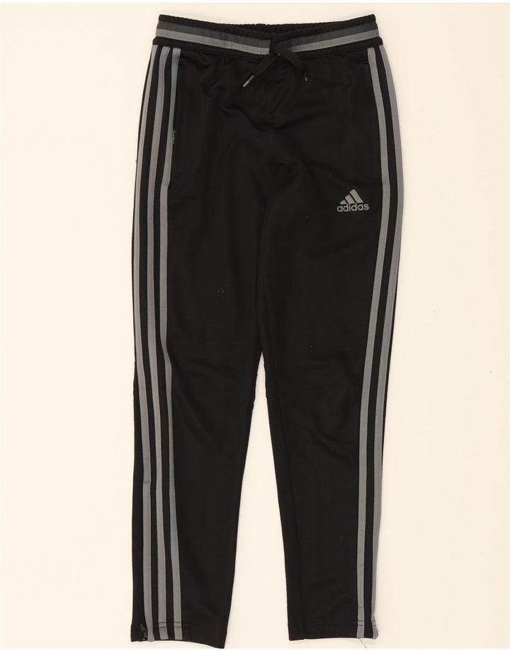 ADIDAS Boys Climacool Tracksuit Trousers 9-10 Years  Black Polyester Vintage Adidas and Second-Hand Adidas from Messina Hembry 