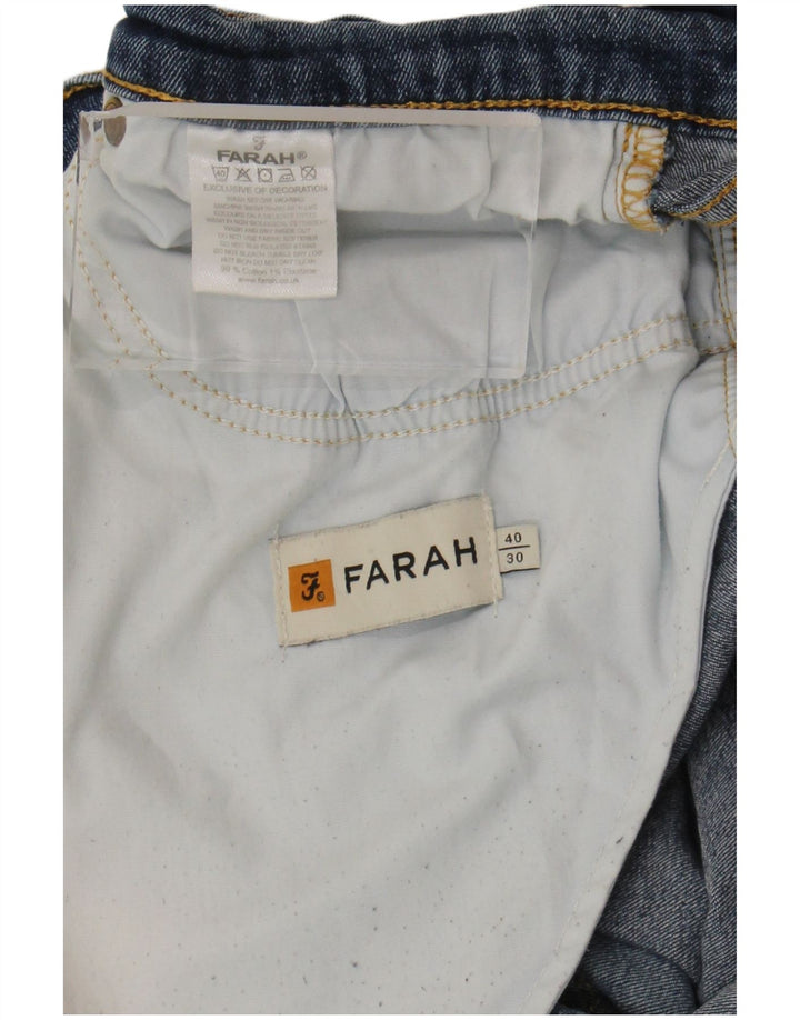 Vaqueros Farah Hombre Slim W40 L30 Algodón Azul