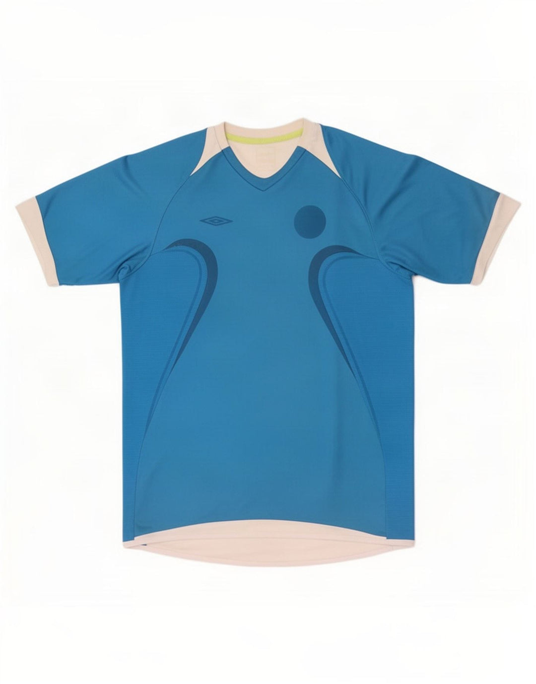 Camiseta Umbro Hombre Top Azul Medio Colorblock Poliéster