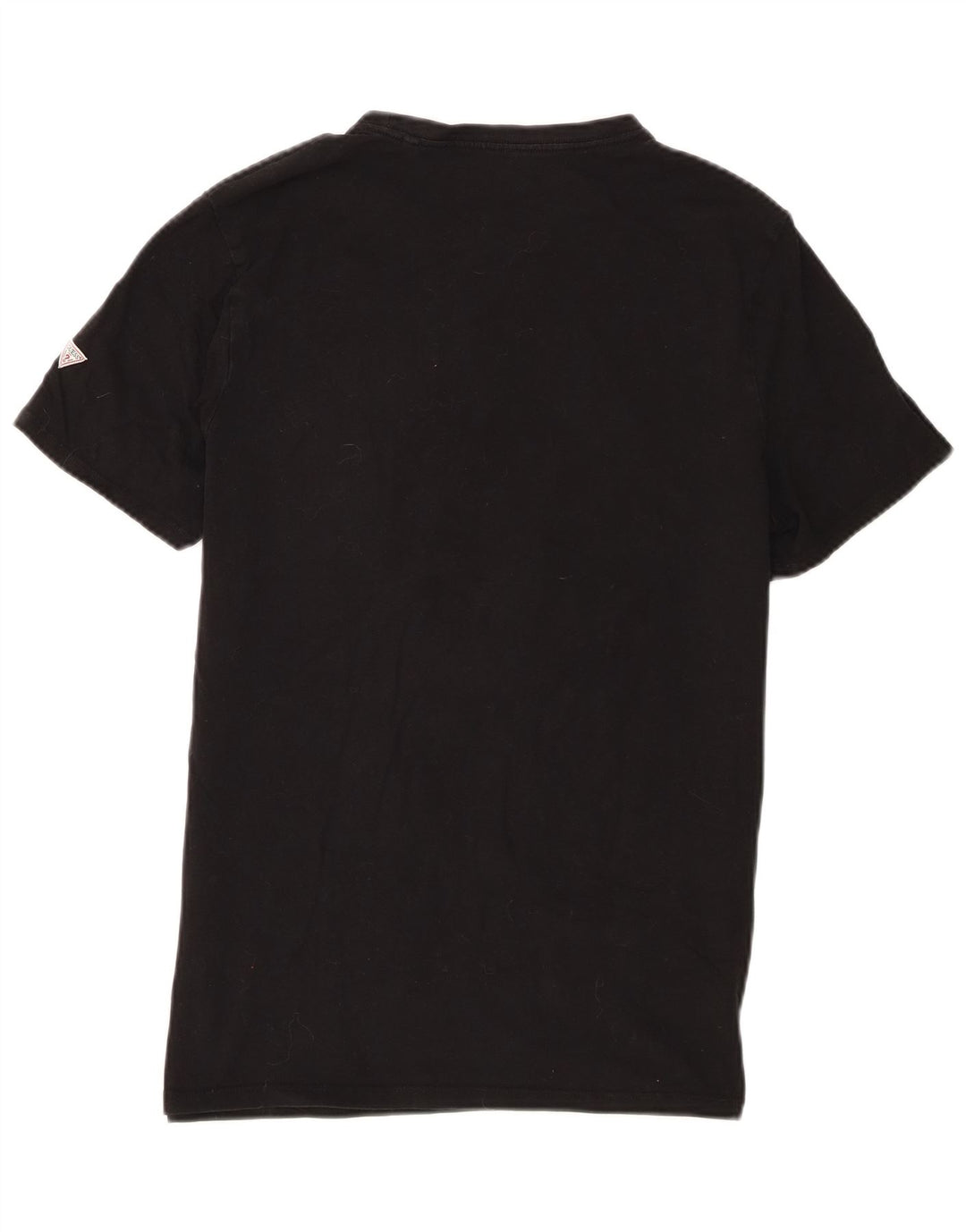 Guess Mens Slim Fit Graphic Camiseta Top Grande Negro