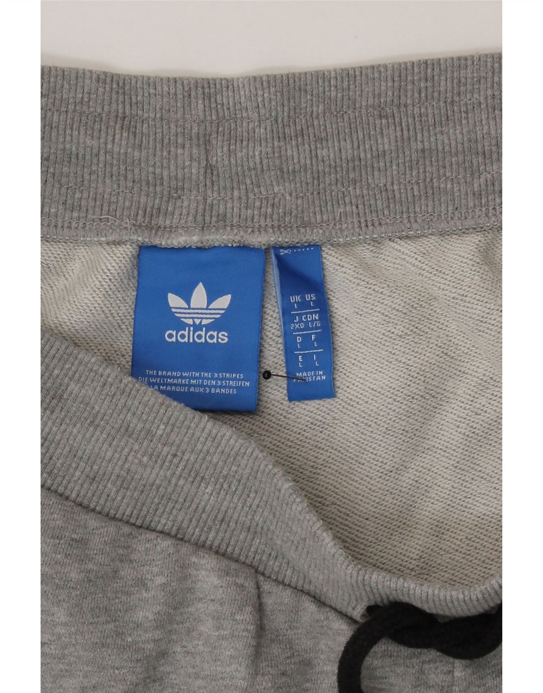 Adidas - Pantalones cortos deportivos para hombre, talla grande, gris moteado