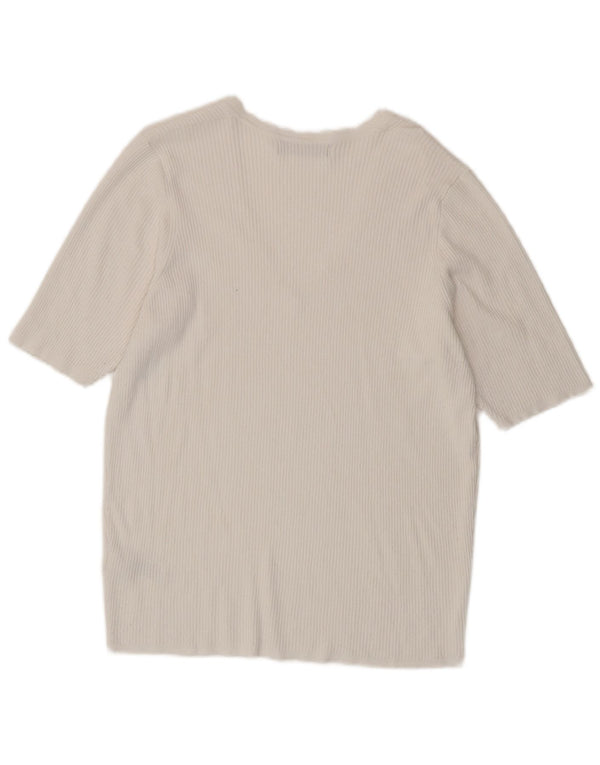 Marks & Spencer Camiseta para mujer Top UK 44 Large Viscosa blanca