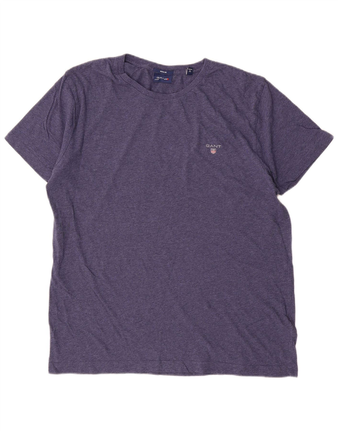 Gant Camiseta regular para hombre Top Large de algodón moteado en azul marino