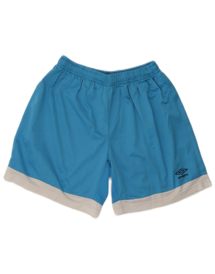 Pantalones cortos deportivos Umbro para hombre, color azul grande, color block