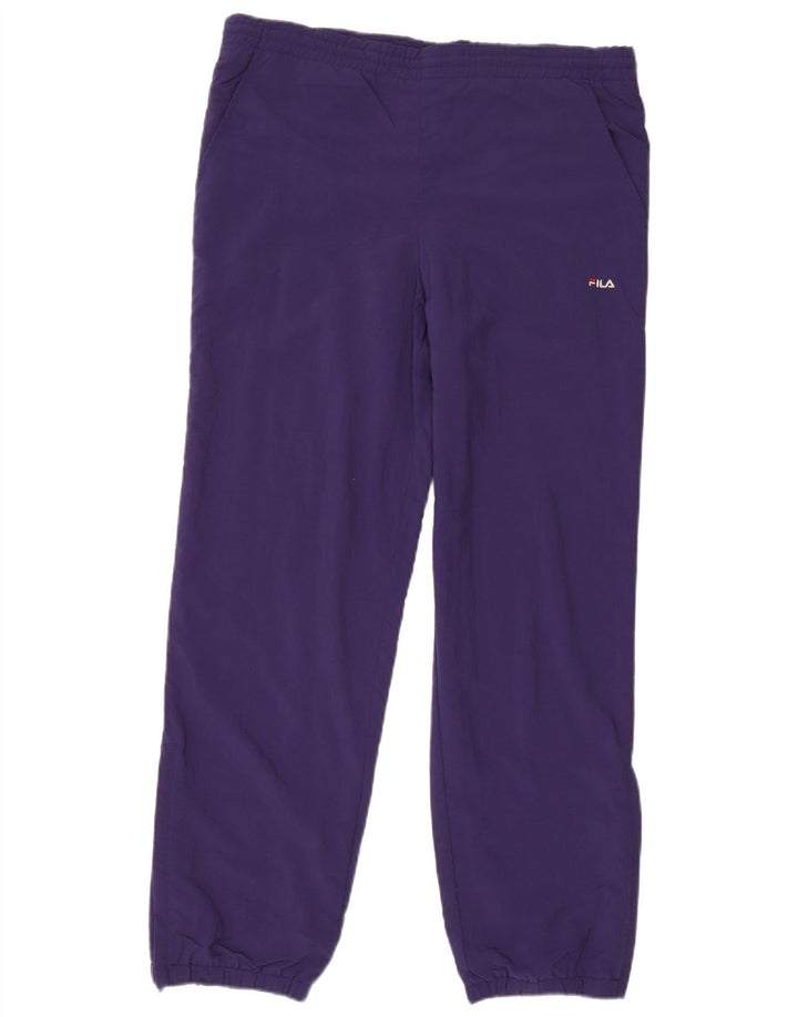 Fila Pantalón de chándal para hombre Joggers IT 46 Small Púrpura Poliamida