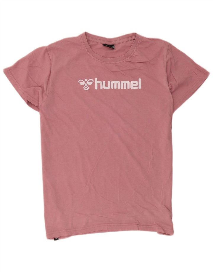 Hummel - Camiseta gráfica para hombre, talla grande, color rosa