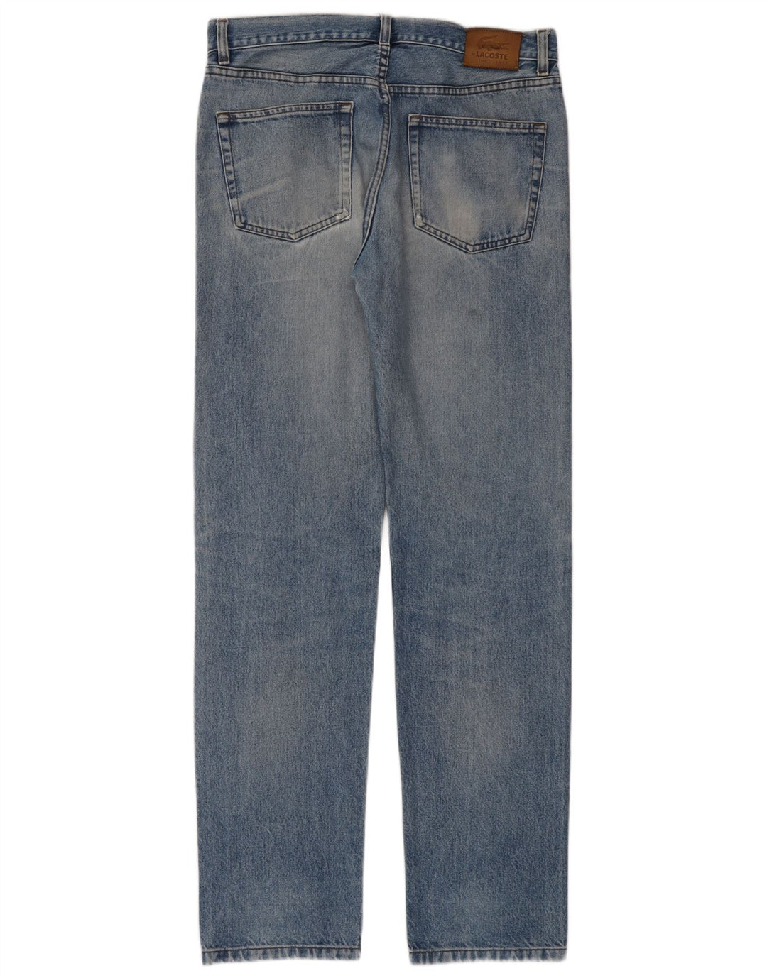 LACOSTE Vaqueros rectos para hombre W34 L34 Azul