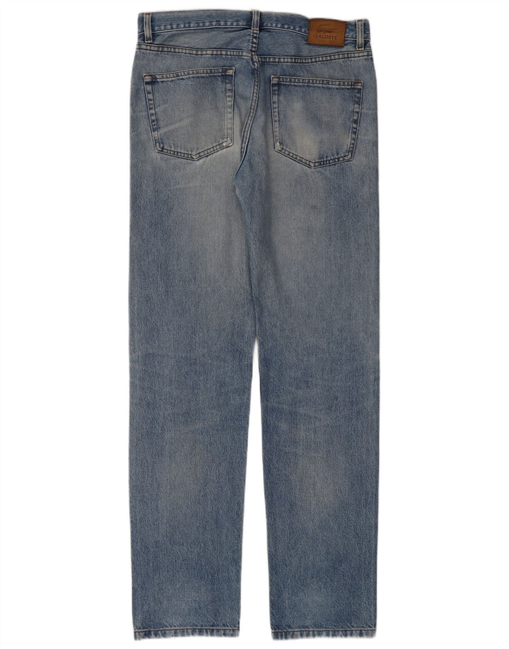 LACOSTE Vaqueros rectos para hombre W34 L34 Azul
